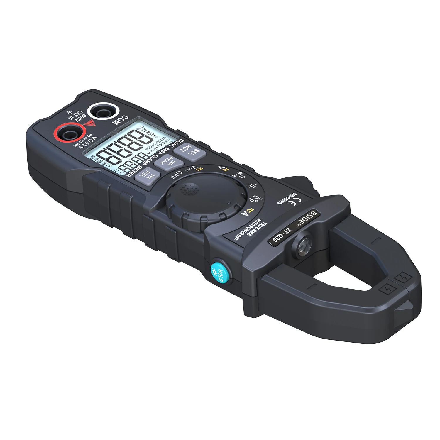 BSIDE ZT-QS9 Digital Clamp Meter - 600A True RMS, NCV, Auto-Ranging Multimeter - Image 4