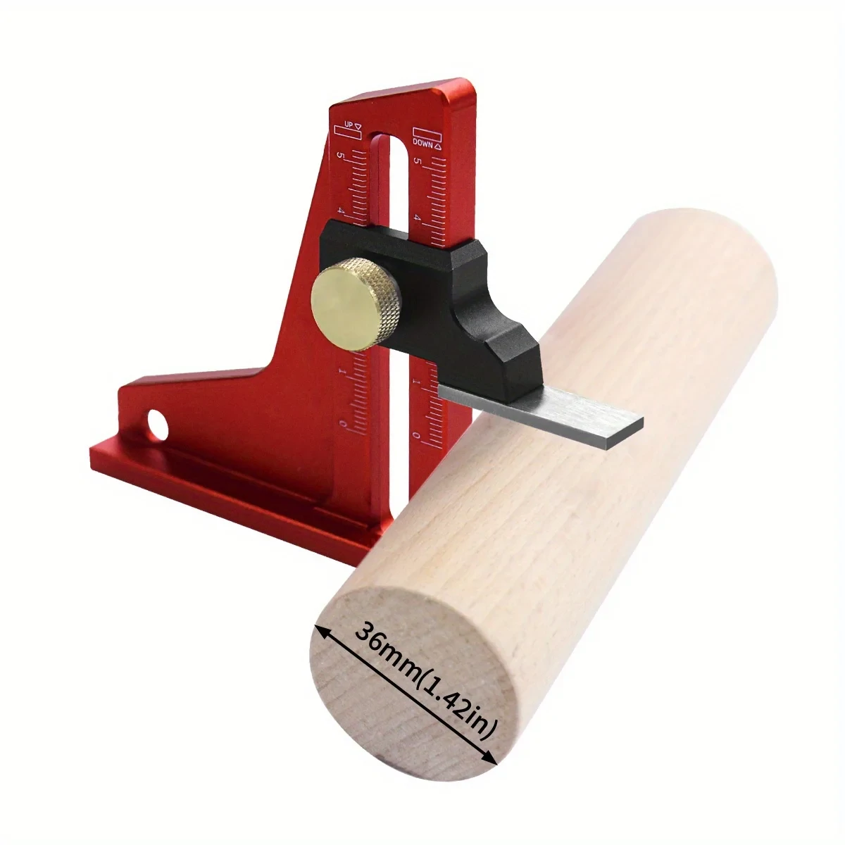 Woodworking Depth Gauge - 0-50mm Dual Scale Precision Tool for Router & Table Saw Setup - Image 4