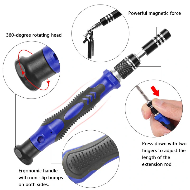 Soldering Iron Kit with Screwdriver Set | Wire Stripper & Tweezers | Multi-Function Welding Tools - Image 4