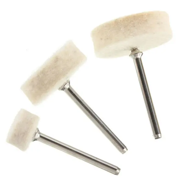 33pcs Soft Felt Electric Mill Polishing Buffing Wheel Mixed Set Accessory For Rotary Tools - Image 4