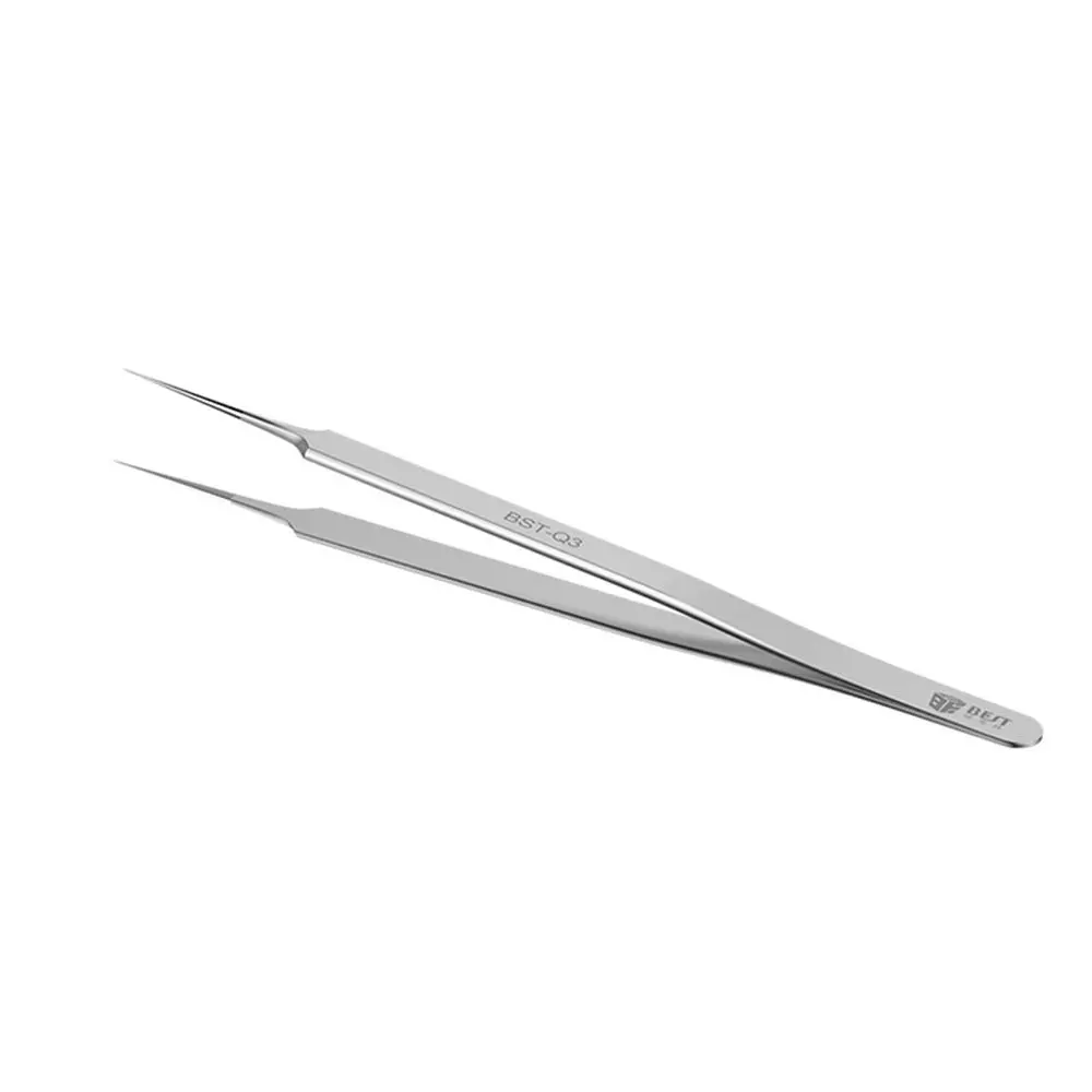 BEST BST-Q3 Fly Wire Tweezers | 0.01mm Straight Stainless Steel | BGA Motherboard Repair Tool - Image 4