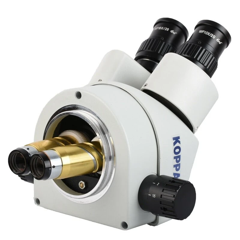 KOPPACE Stereo Microscope 7X-45X Zoom | 144 LED Ring Light | WF10X/20 Eyepiece - Image 2