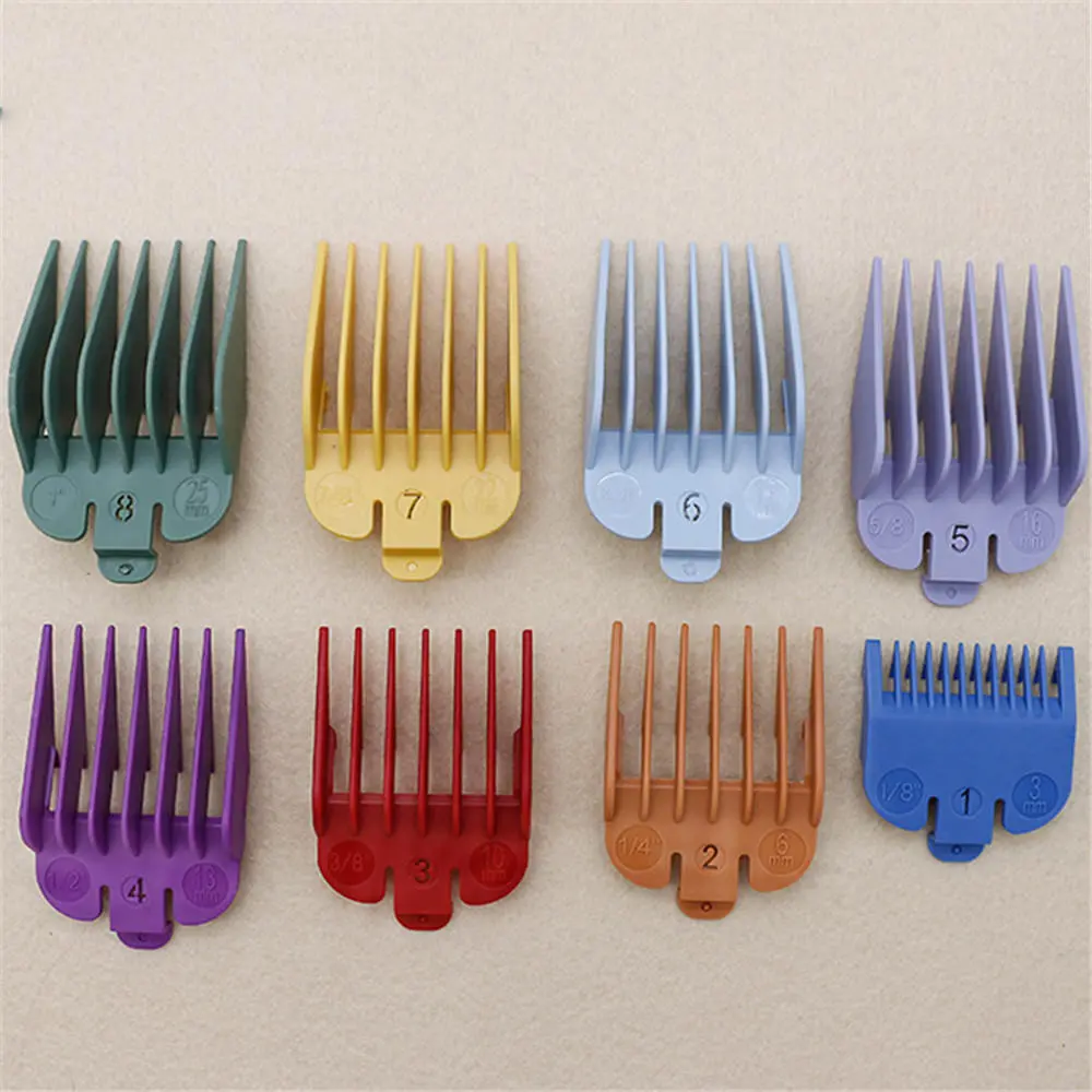 WHAL Hair Clipper Limit Comb Set - 8pcs Colorful Attachments for Electric Clippers - Image 4