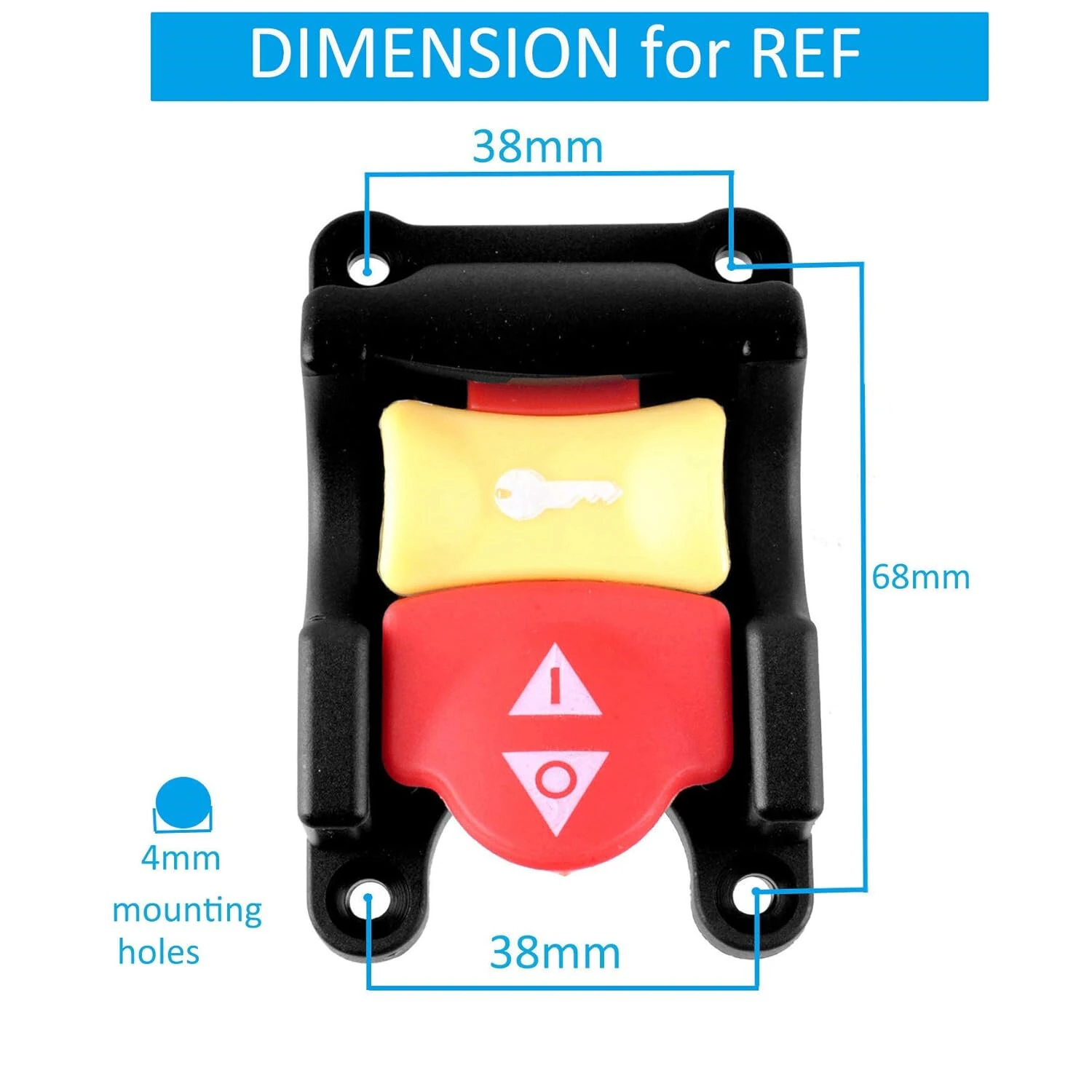 Ryobi Craftsman Table Saw Paddle Switch Replacement - 125V Safety Key & Emergency Stop - Image 5