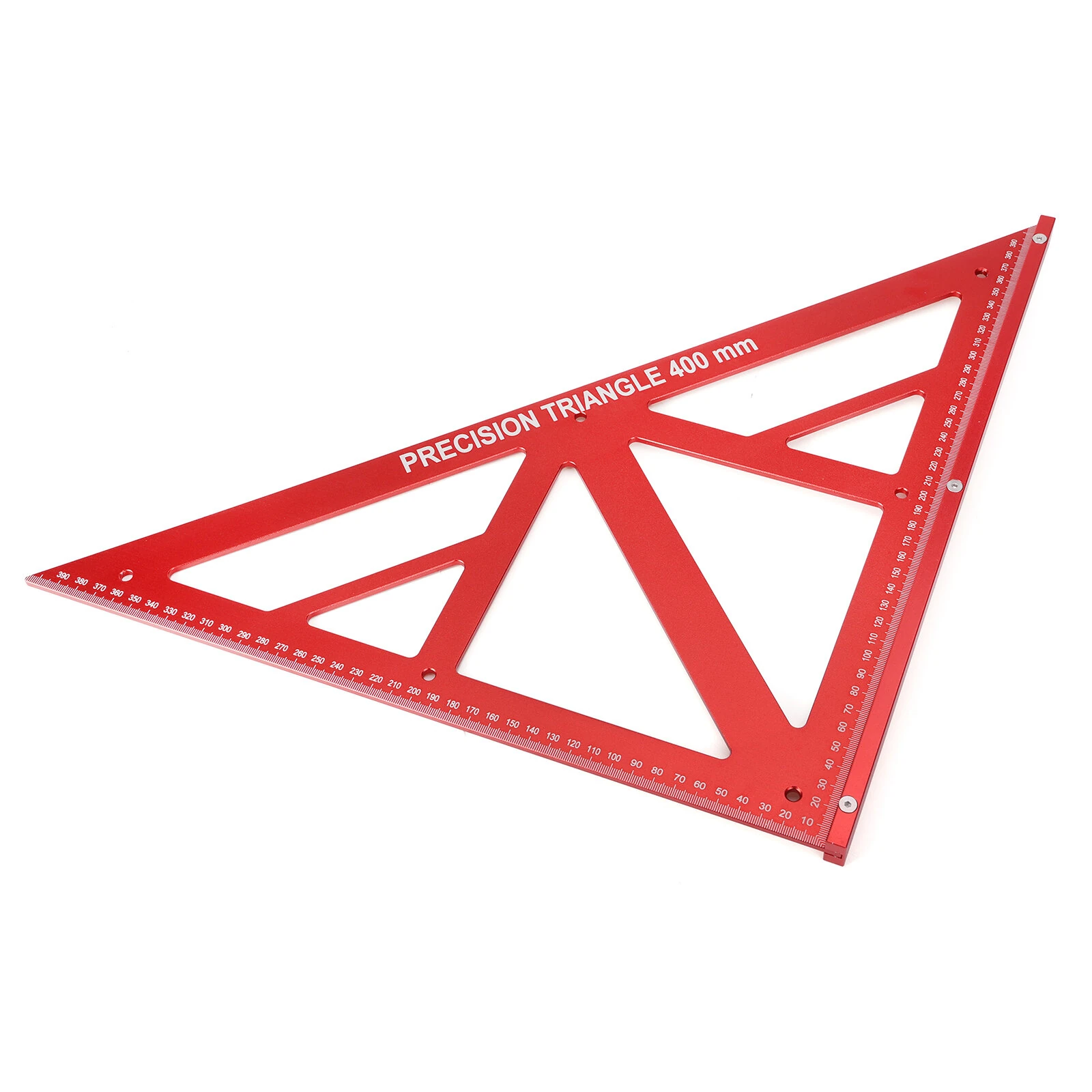 Woodworking Triangle Ruler - 400mm Aluminum Alloy - 90/45 Degree Angle | Metric Scale - Image 4