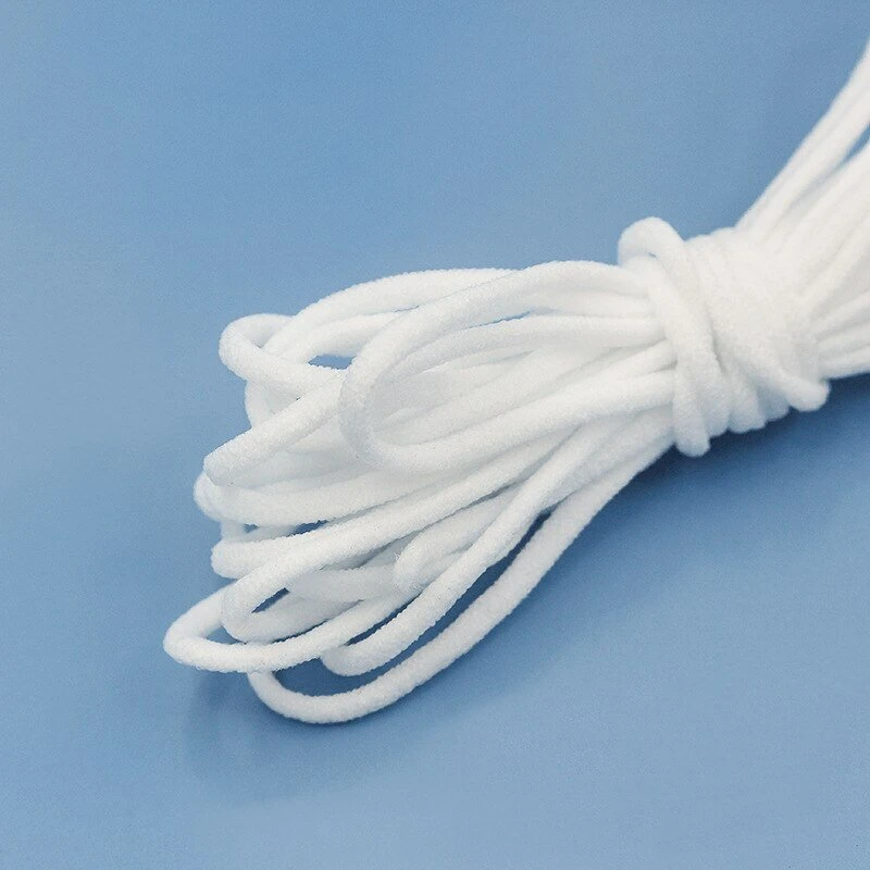 5Pcs 50m Elastic Band - 3mm Round Cord for DIY Crafts & Sewing - Image 4