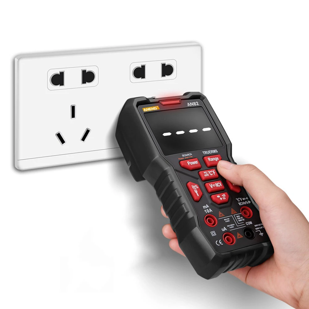 ANENG AN82 Digital Multimeter - True RMS 9999 Count | NCV, Capacitor & Diode Tester - Image 5