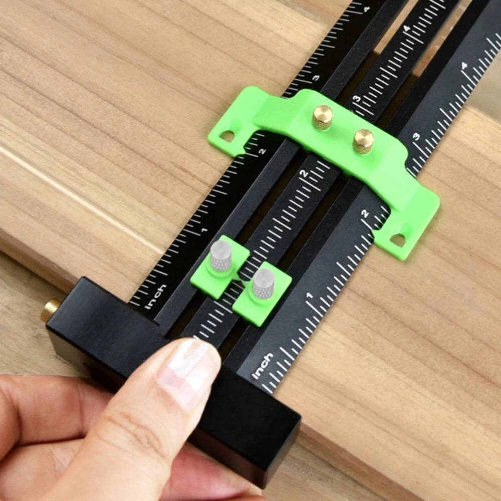 Onkel.J T-Shape Sliding Gauge Ruler - Metric & Imperial Scale for Woodworking - Image 5
