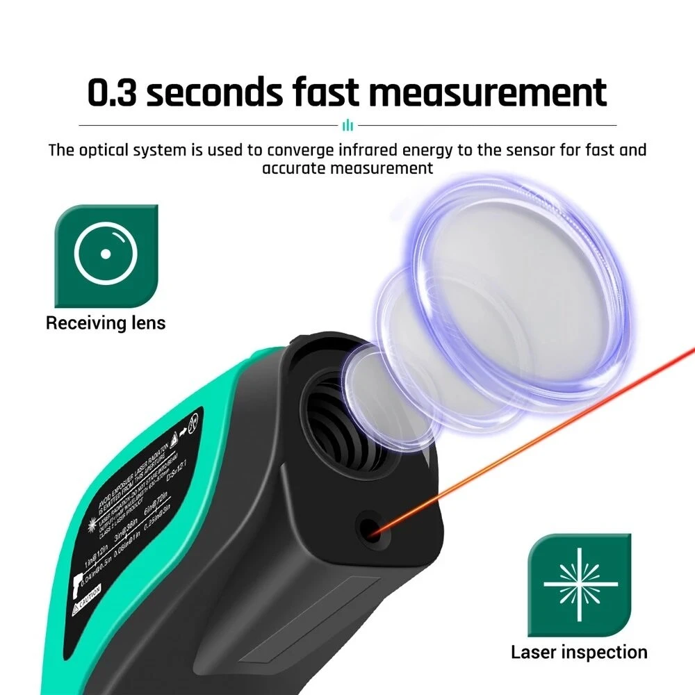 ANENG TH02A Digital Infrared Thermometer | -50 to 580°C Laser Pyrometer | LCD Display - Image 3