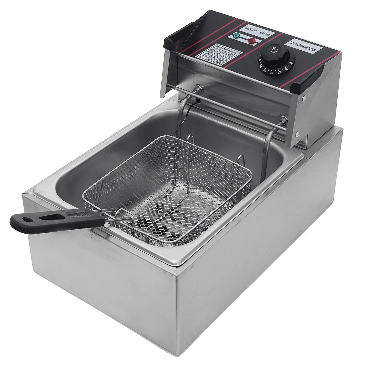 Commercial Electric Deep Fryer - Oil Cylinder Fryer for French Fries & Grill | US Plug - Image 5