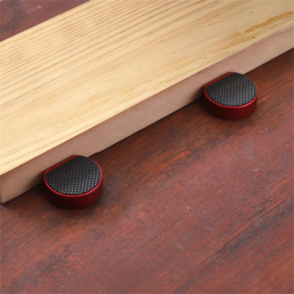 4pcs Aluminum Alloy Bench Dog Clamps | 19/20mm Workbench Hole Stops for MFT Table & Woodworking - Image 2