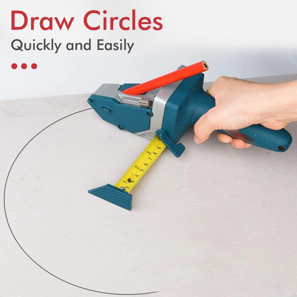 Drillpro All-in-One Gypsum Board Cutter Tool | with Measuring Tape & Utility Cutter - Image 4
