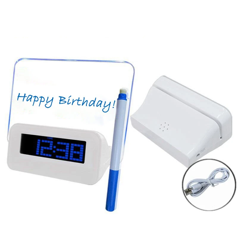 MOSEKO Digital LED Alarm Clock with Calendar - Night Light & USB Cable - Image 3
