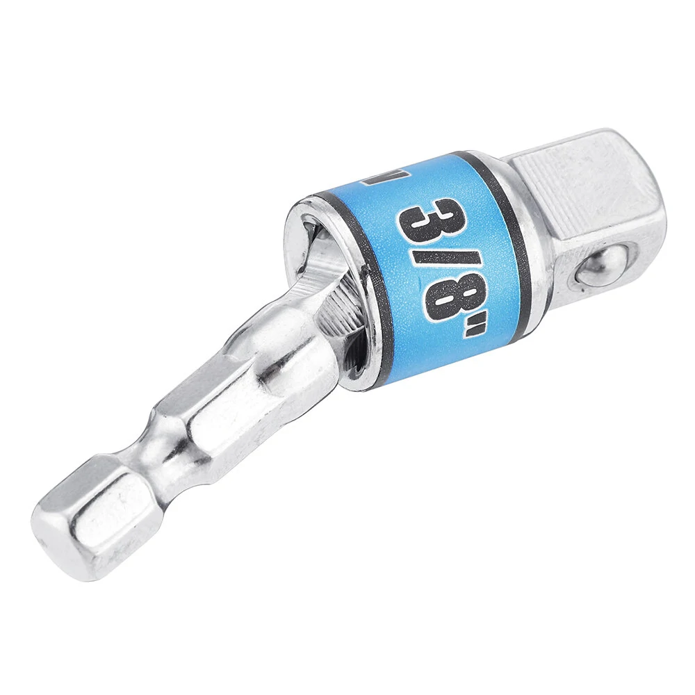 1/4 Inch Hex to Square Drive Adapter | 1/4 3/8 1/2 Inch Universal Angle Screwdriver Drill Extension Bar - Image 3