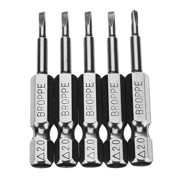 Delta 2.0 50mm 1/4 Inch Hex Magnetic Screwdriver Bits Set - 5pcs Triangle Bits - Image 5