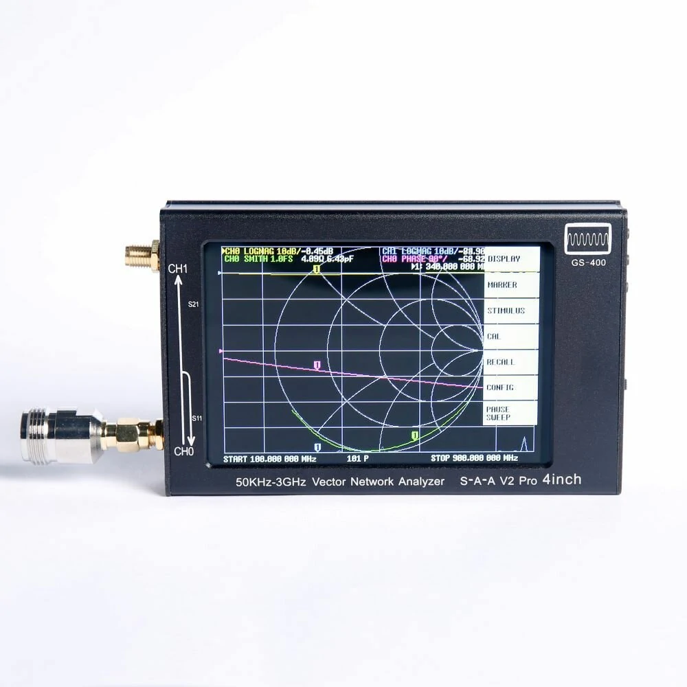 NanoVNA SAA2 GS-400 V2 | 4 Inch 3GHz Antenna Analyzer with Bluetooth & LCD - Image 4