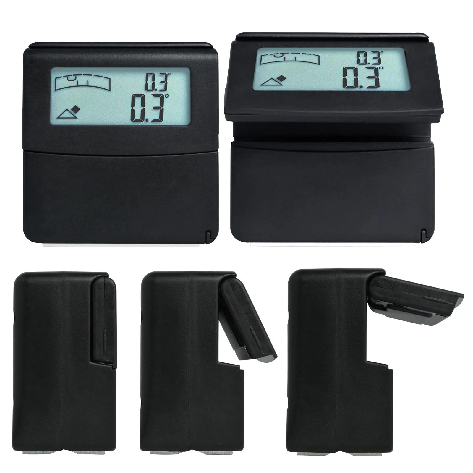 V-Groove Digital Angle Gauge | 180 Degree Inclinometer with Magnetic Base & Spirit Level - Image 2