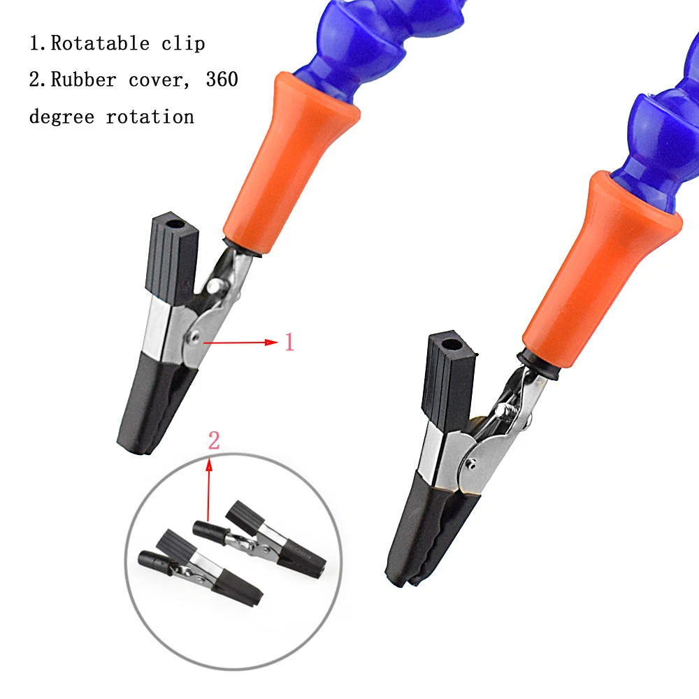 Newacalox Bench Vise Table Clamp - PCB Soldering Station with 3 Flexible Arms - Image 5