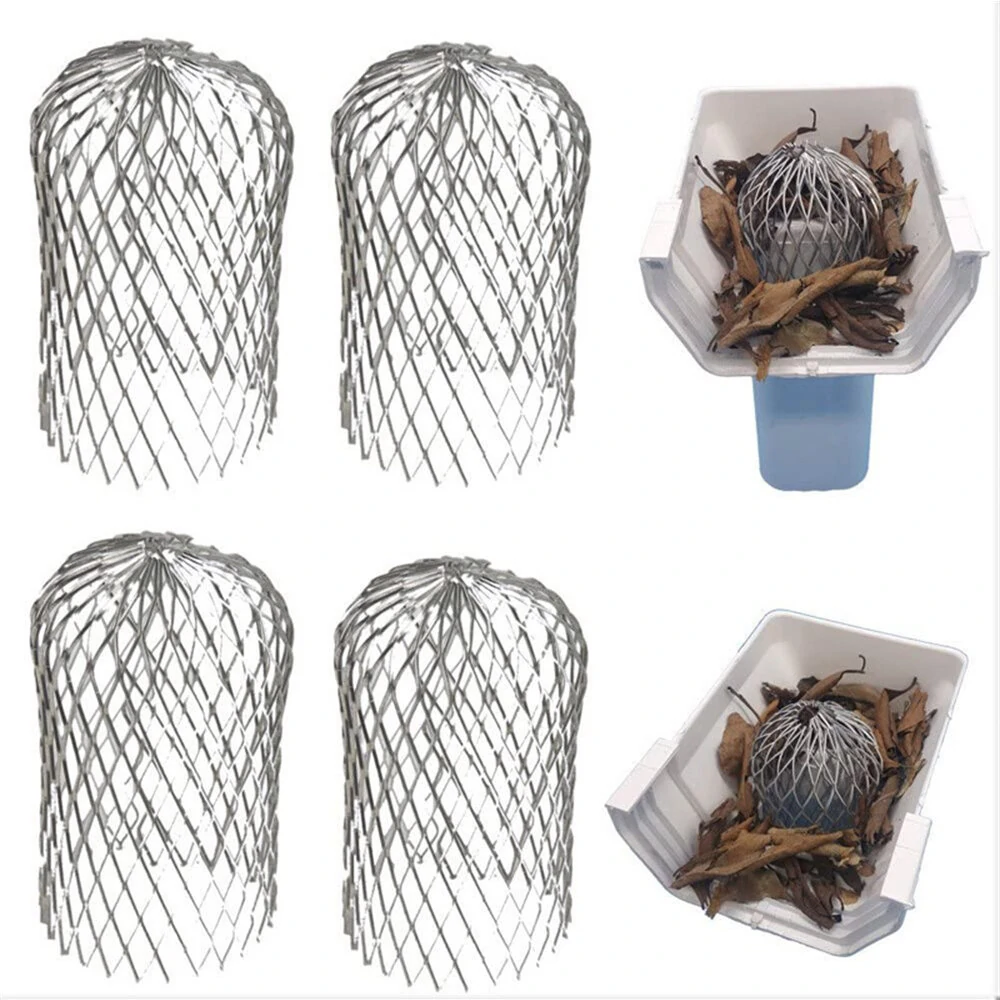 Gutter Guards 4 Pack - 3.5x6.5 Inch Waterproof Aluminum Leaf Filter - Easy Installation - Image 2