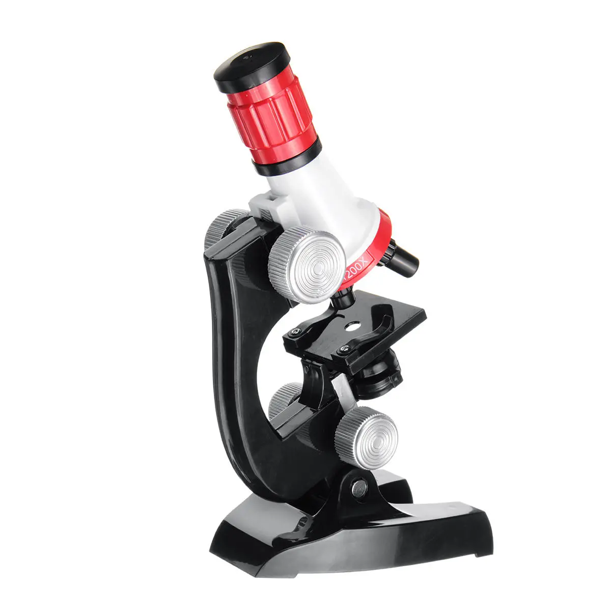 Educational Microscope for Kids - 100X to 1200X Zoom - Illuminated Monocular - Red - Image 5