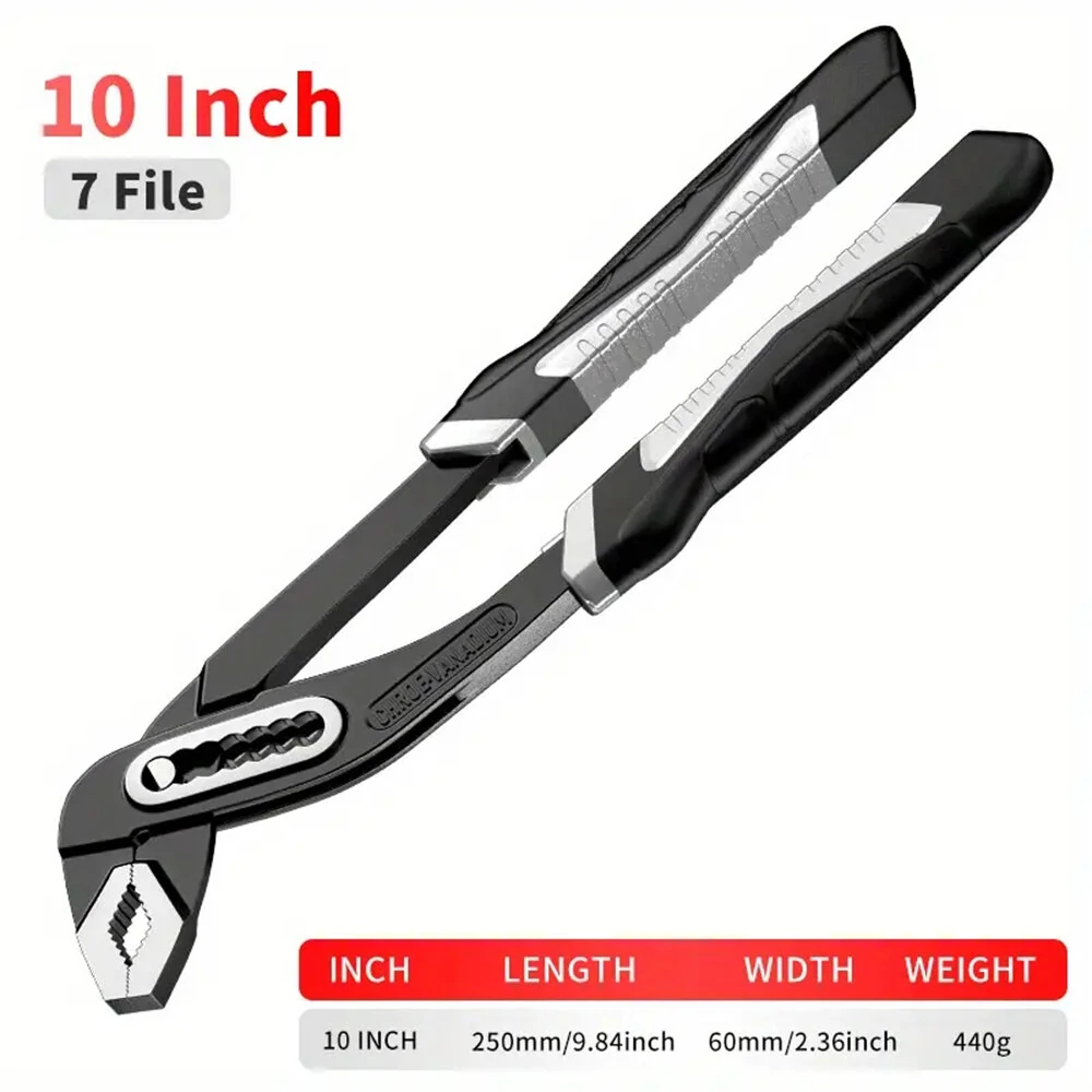10 Inch Water Pump Pliers - Quick Release Plumbing & Kitchen Sink Wrench - Image 5