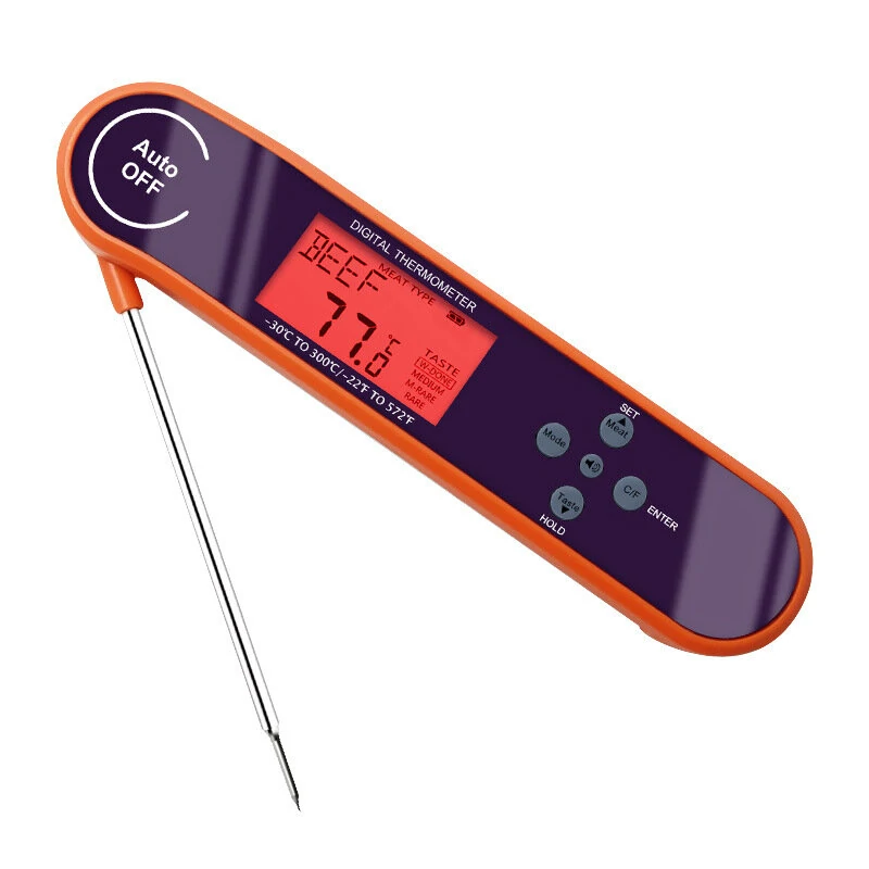 CH-209 Digital Folding Probe Food Thermometer | -30° to 300°C | Voice Broadcast - Image 2