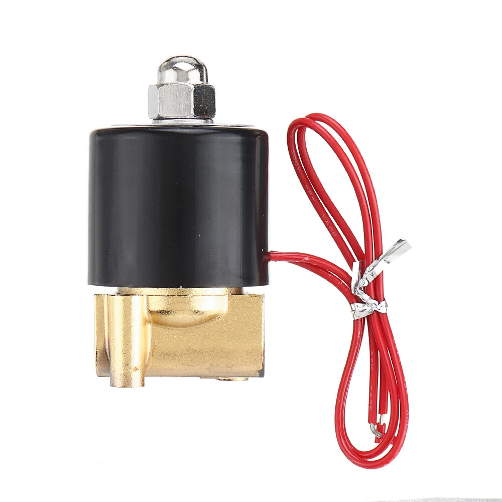 LAIZE DN8 1/4 NPT Brass Solenoid Valve - AC 220V/DC 12V/24V - Water Air Fuel - Image 3