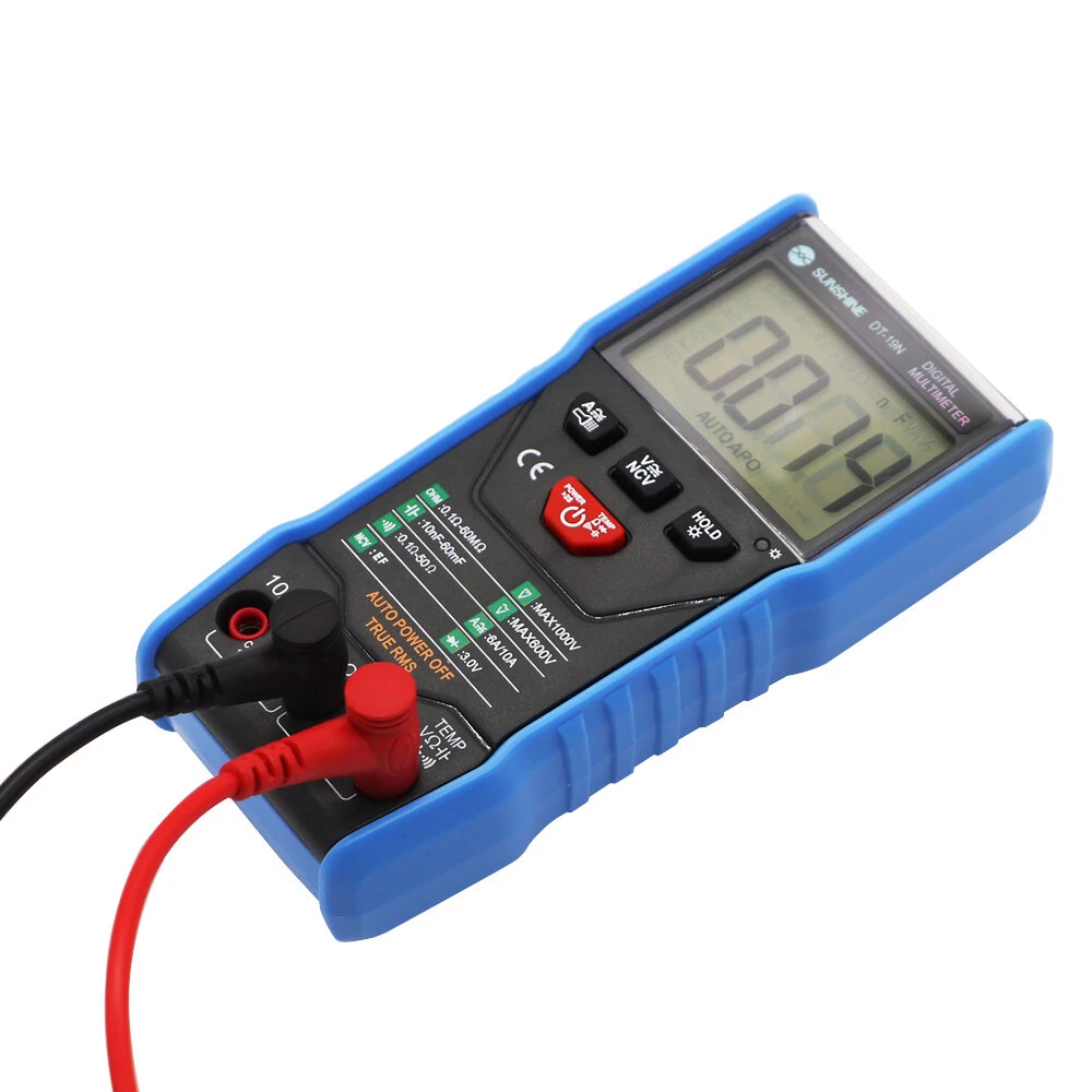 SUNSHINE DT-19N Mini Smart Multimeter | Digital AC DC Resistance Tester - Image 4
