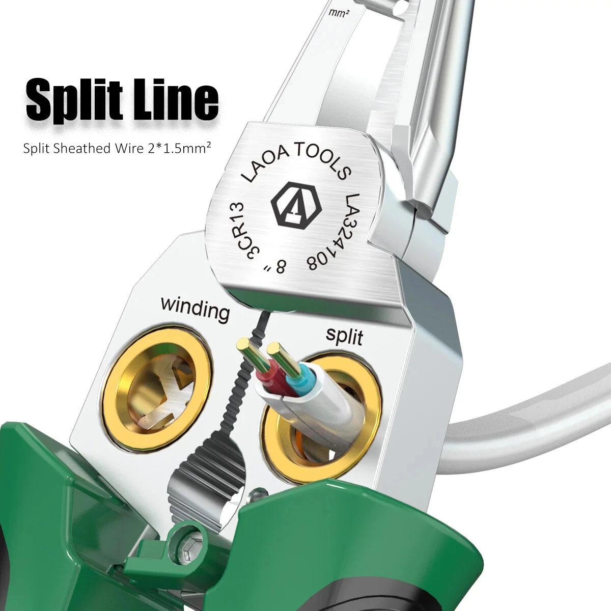 LAOA 7-in-1 Stainless Steel Wire Stripper | High Precision Electrical Tool | Ergonomic Design - Image 4