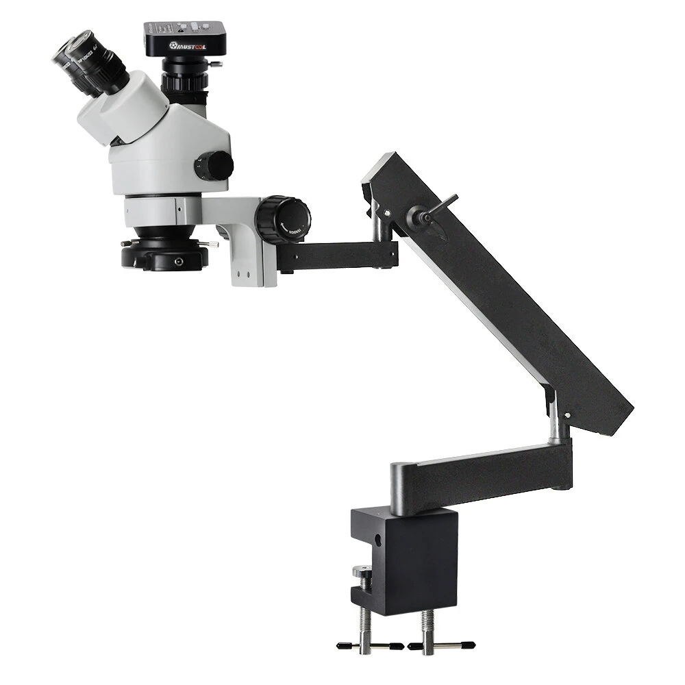 MUSTOOL 3.5X-90X Trinocular Stereo Microscope | 4K Camera & 34MP Video | PCB Inspection - Image 4