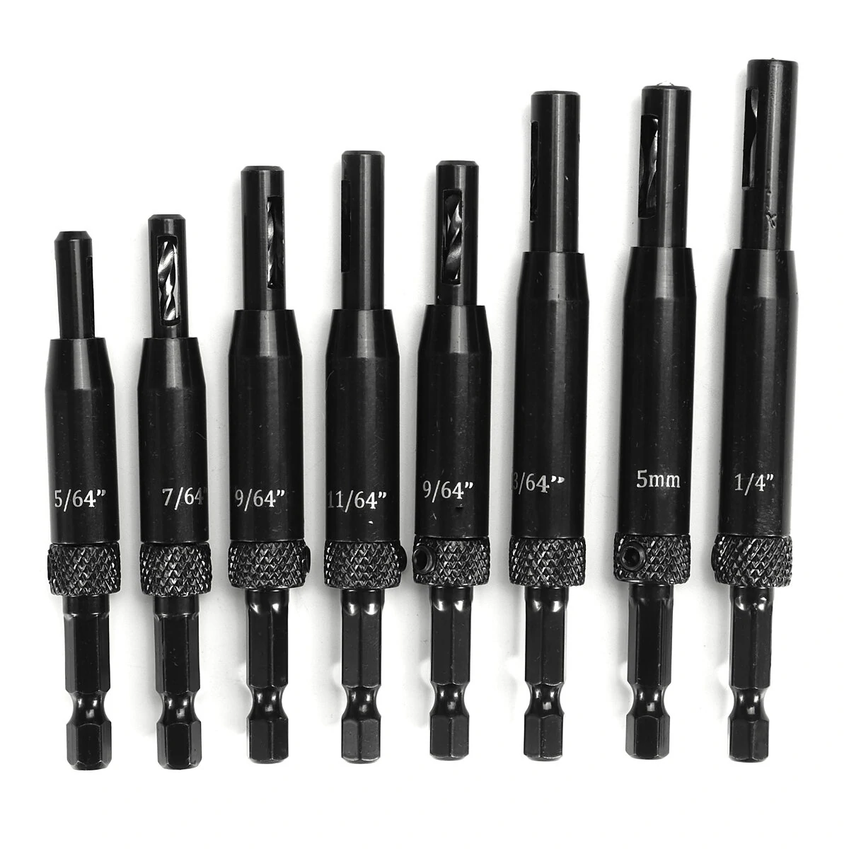 Self Centering Hinge Drill Bit Set | Pilot Hole Guide for Hardware & Drawers - Image 3