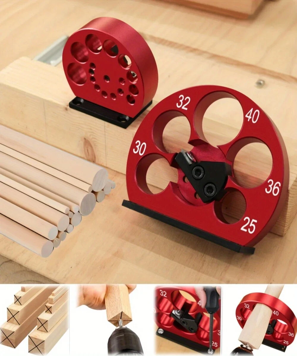Adjustable Drill Milling Dowel Tool | Carbide Blade for 25-40mm Holes | Electric Drill Jig - Image 2