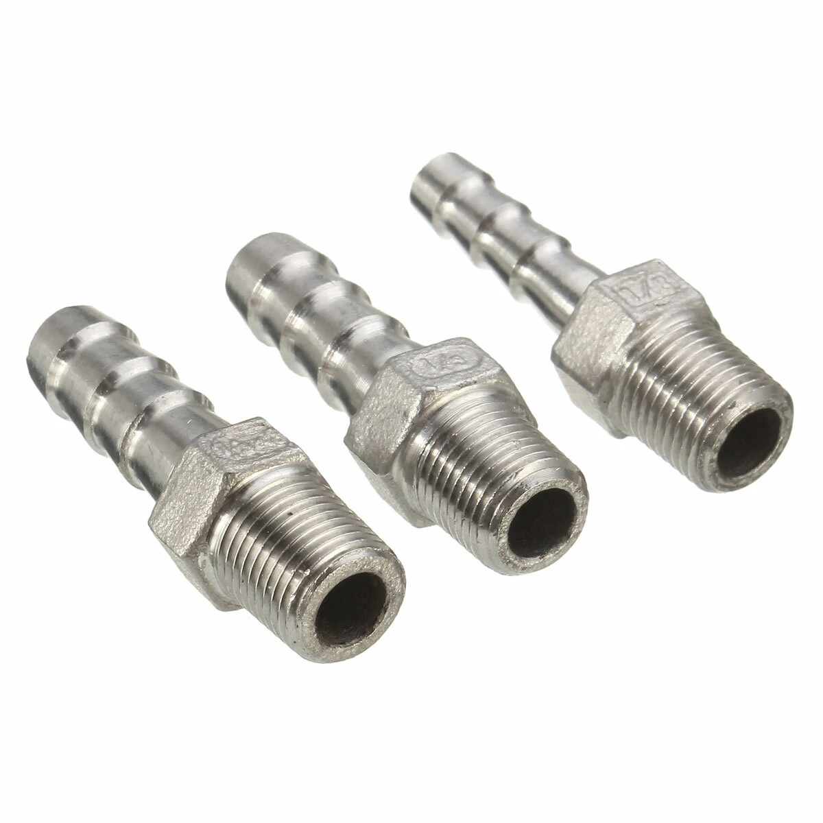 Stainless Steel Hose Barb Connector - 1/8 Inch BSPT Thread Pipe Adapter - Image 4