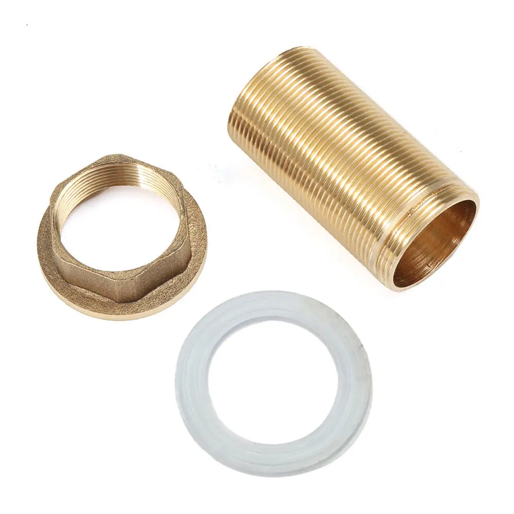 Kitchen Basin Mixer Tap Repair Kit - Faucet Threaded Brass Tube & Nut Parts - Image 2