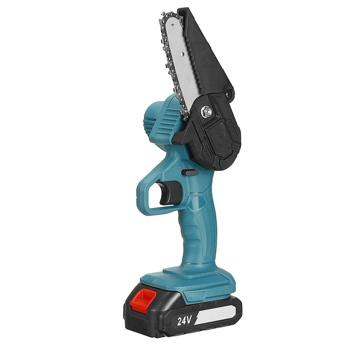 Drillpro 4 Inch Rechargeable Electric Chainsaw - Portable Cordless Wood Cutter - Image 4