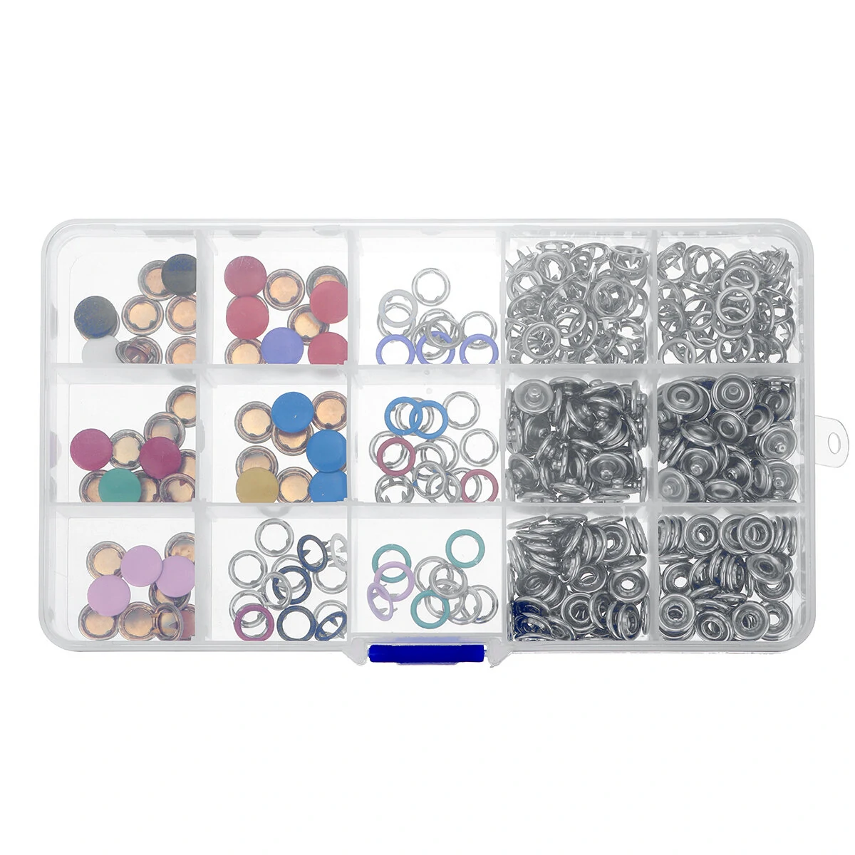 DIY Press Studs Tools Kit - 100/200 Sets Assorted Colors Snap Metal Sewing Buttons - Image 2