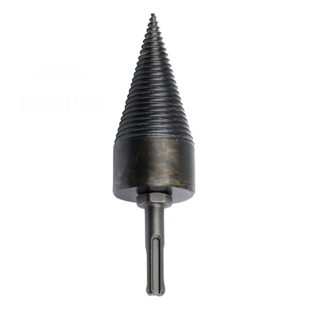 Drillpro 32/42mm HSS Firewood Drill Bit Splitter | Hex Shank for Tree Cutting - Image 2