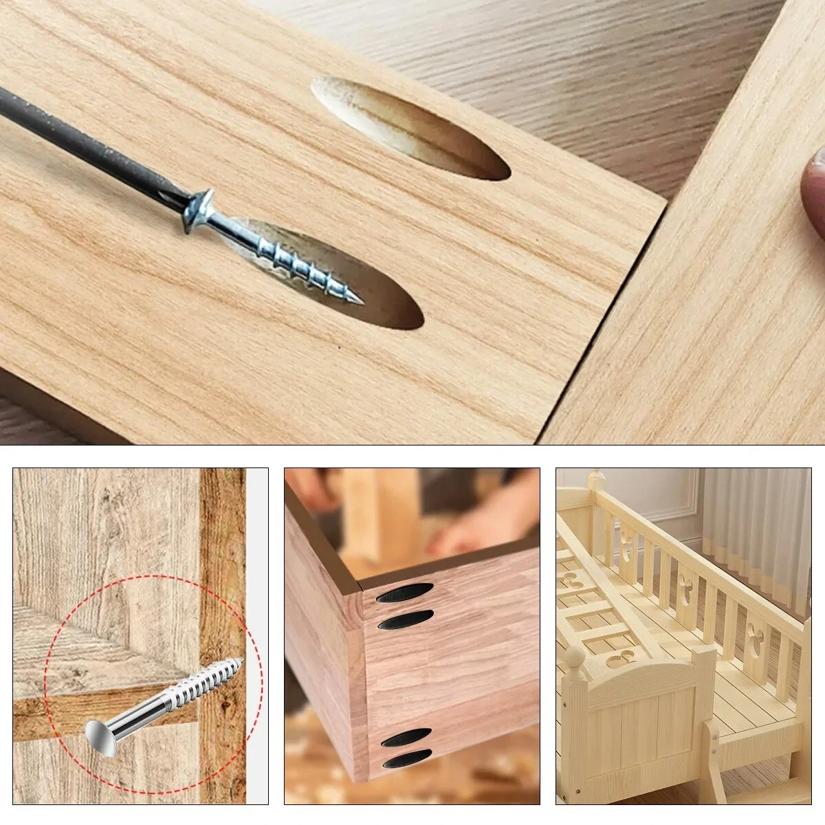Pocket Hole Jig Kit - 45° Angle Locator & Drill Guide for Woodworking Joinery - Image 4