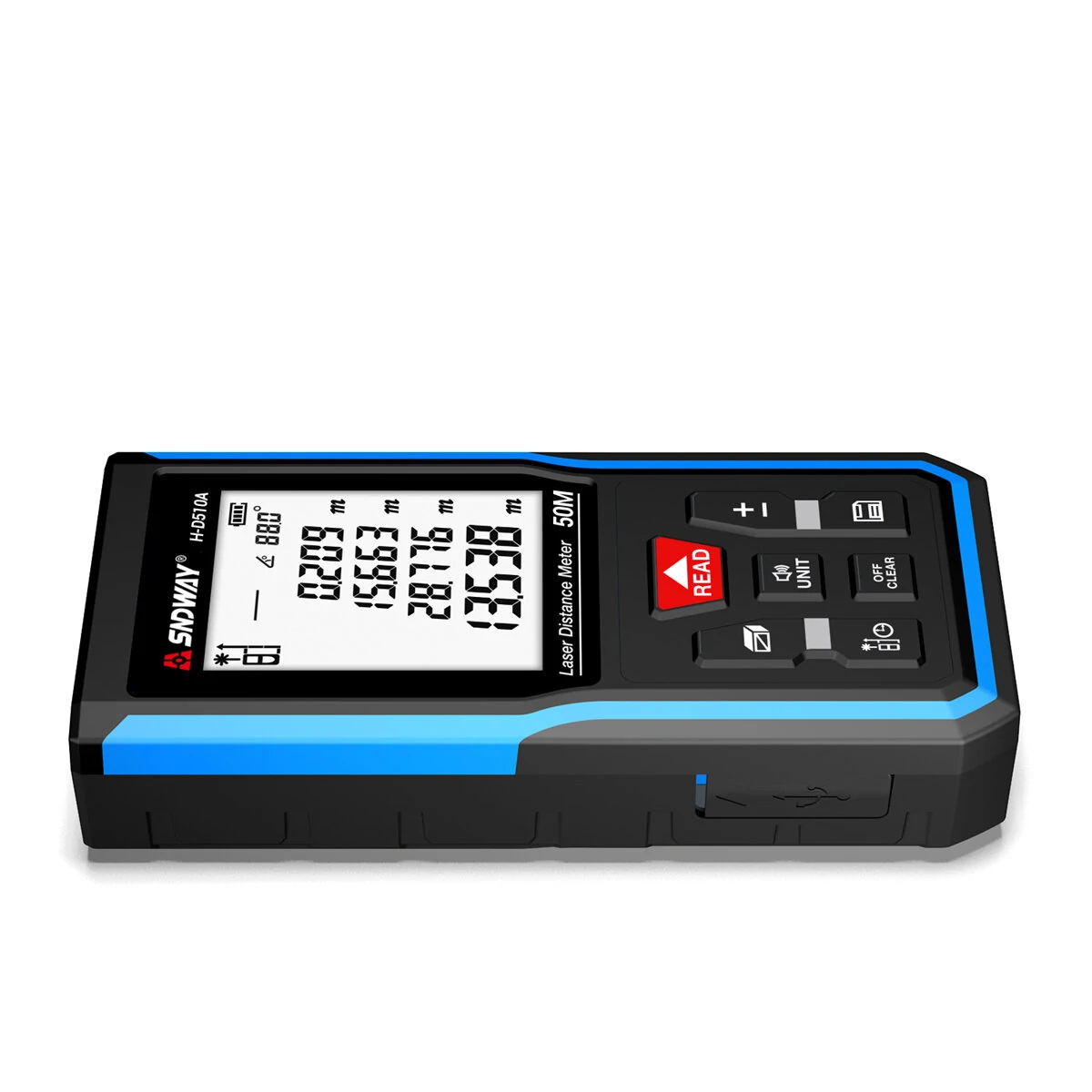 SNDWAY H-D510A/E Laser Distance Meter - 50m Range | Angle & Volume Measurement - Image 5
