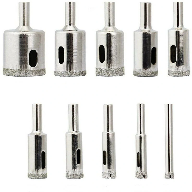 Diamond Hole Saw Drill Bit Set 10Pcs 6-32mm | Tile Ceramic Glass Cutter - Image 3