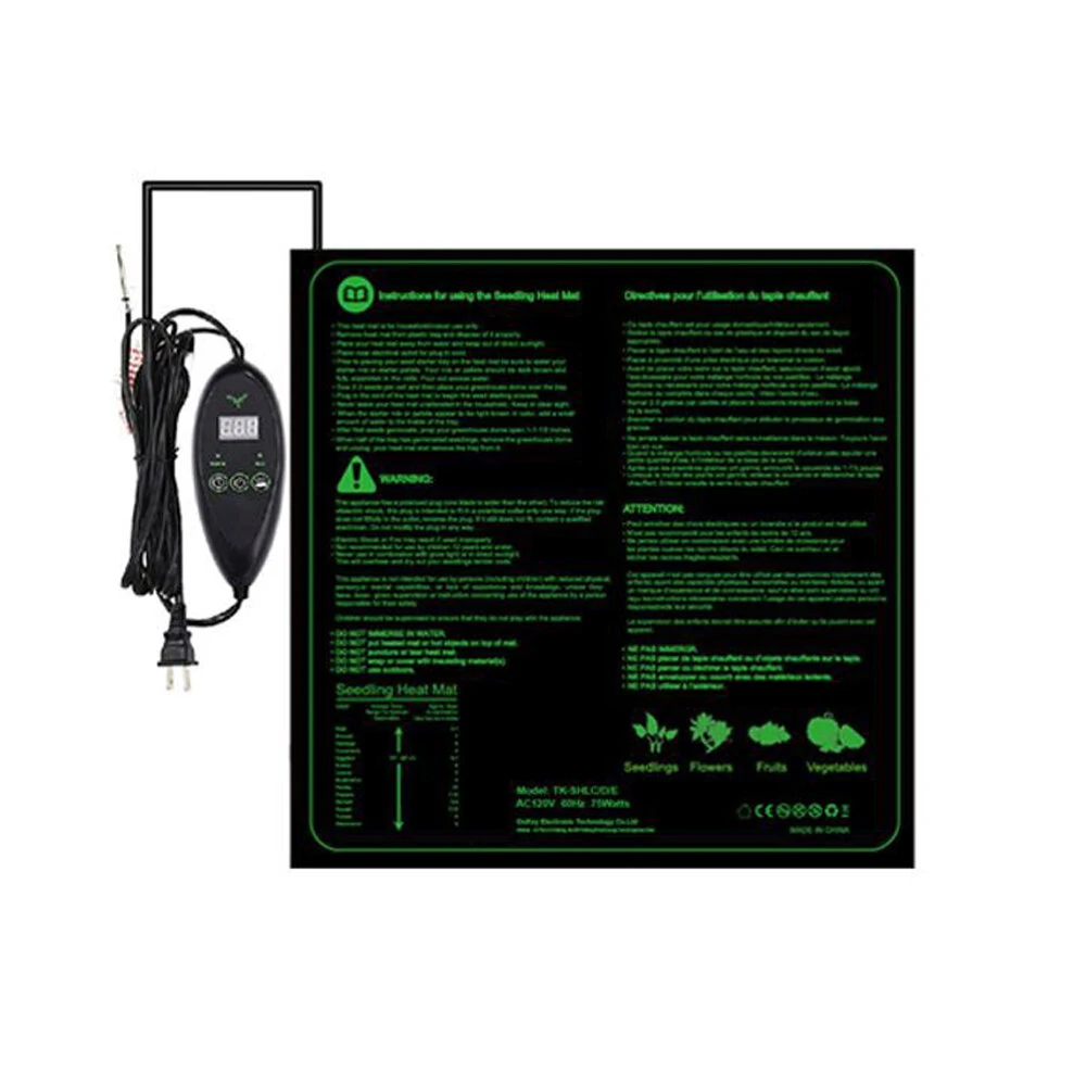 VIVOSUN Seedling Heat Mat - 6-Stage Adjustable Temperature Controller for Plant Germination - Image 2