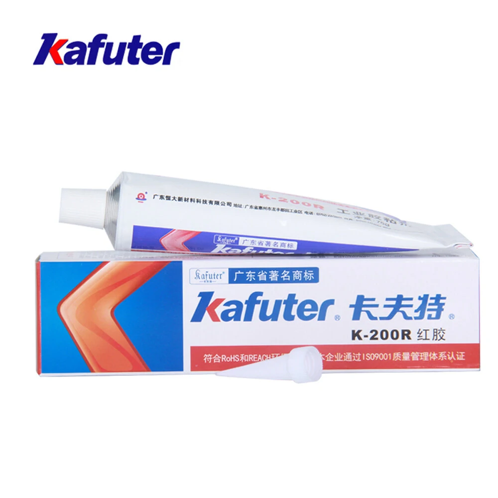 Kafuter K-200R Red Silicone Sealant | Insulation Glue for Electronics & Screw Fixing - Image 4