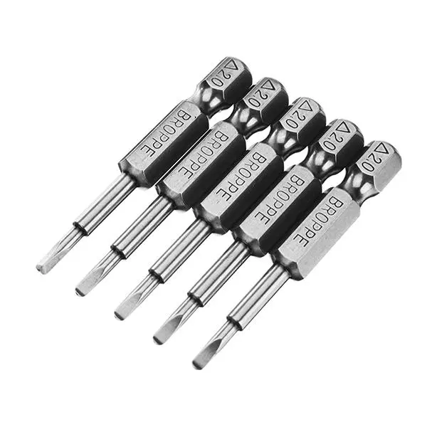 Delta 2.0 50mm 1/4 Inch Hex Magnetic Screwdriver Bits Set - 5pcs Triangle Bits - Image 2
