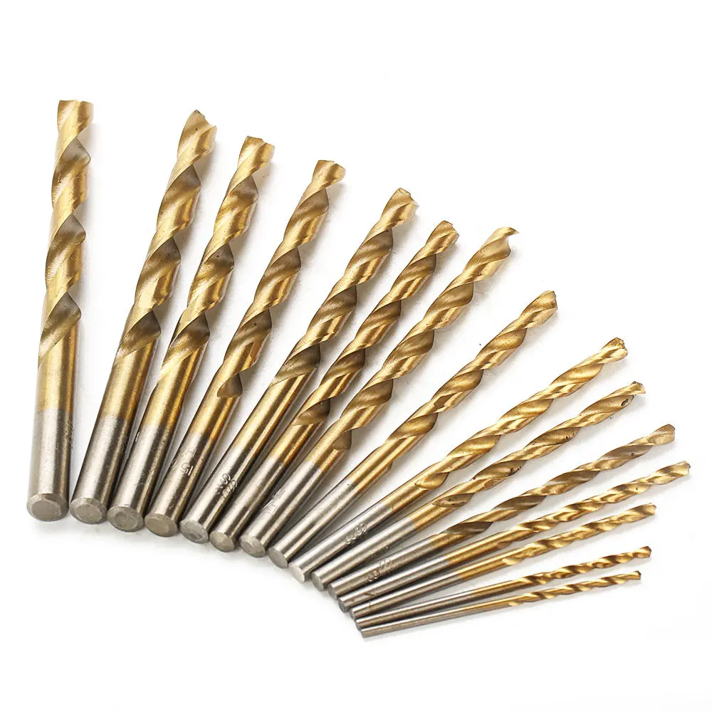 29Pcs Titanium Coated HSS Drill Bit Set | 1/16 to 1/2 Inch | 118 Degree Point - Image 5