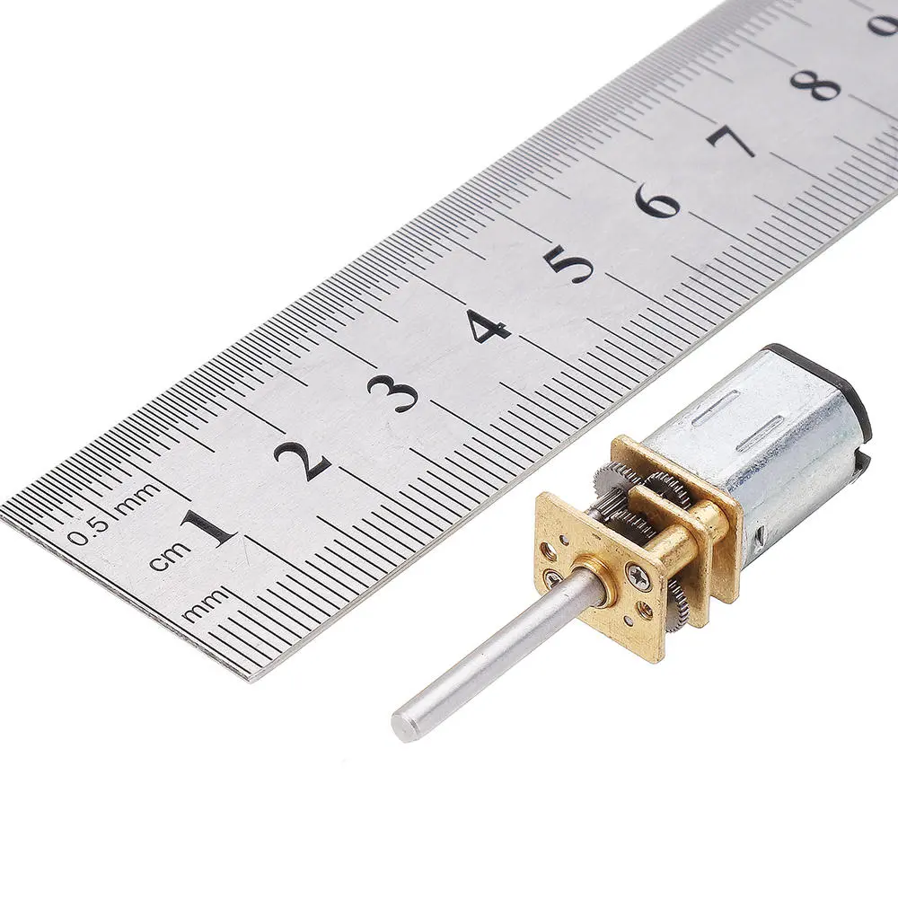 Machifit 20MM-N20 DC Gear Motor - 6V 30rpm / 12V 100rpm - Metal Gearbox - Image 4