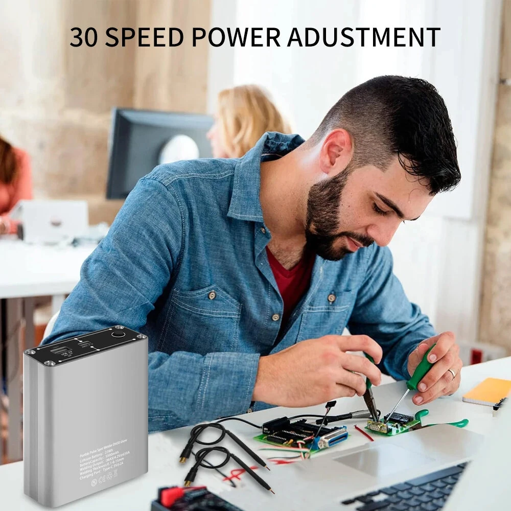 Portable Spot Welder - 650A Output, 30 Gears, OLED Screen & 5000mAh Battery - Image 3