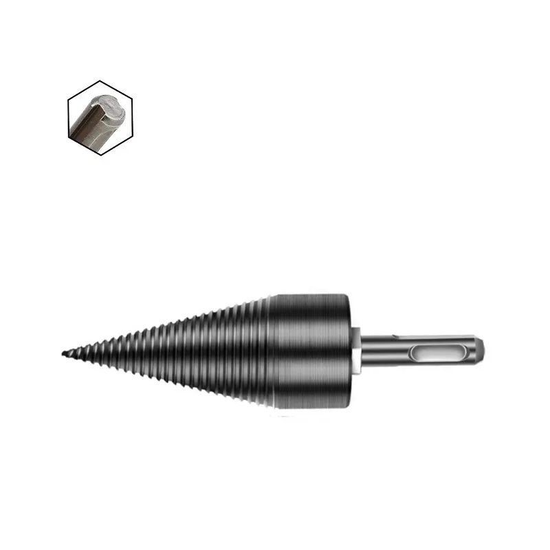 Drillpro 32-45mm Firewood Splitter Drill Bit | Kindling Splitter for Electric Drill - Image 2