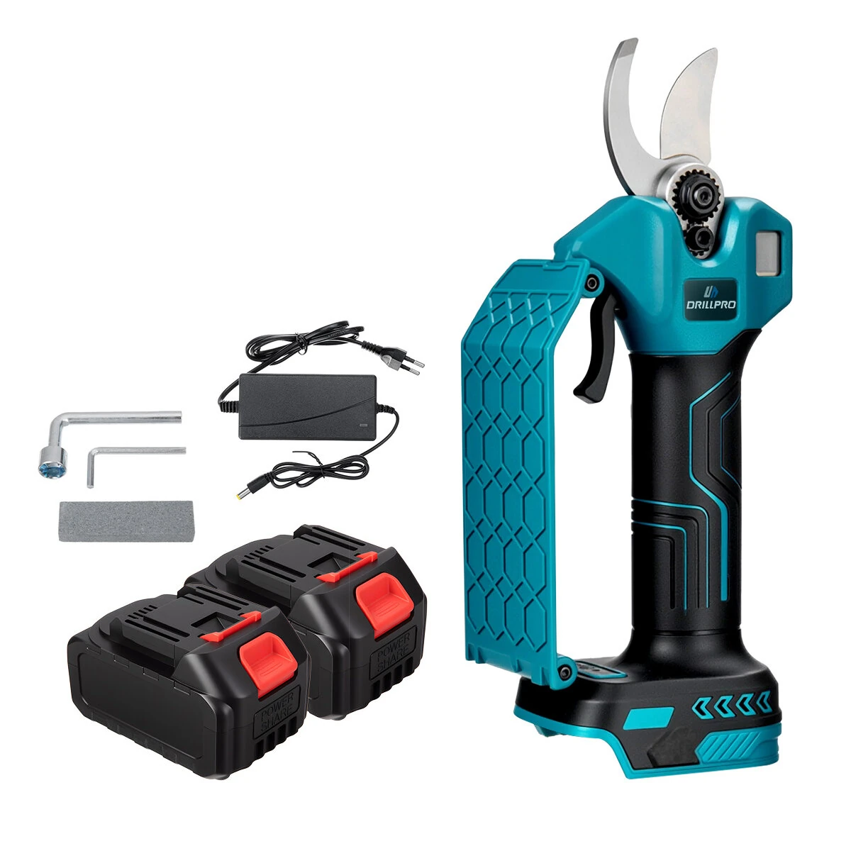 Drillpro 35mm Cordless Pruning Shears | 21V 800W Electric - Makita Battery Compatible - Image 2