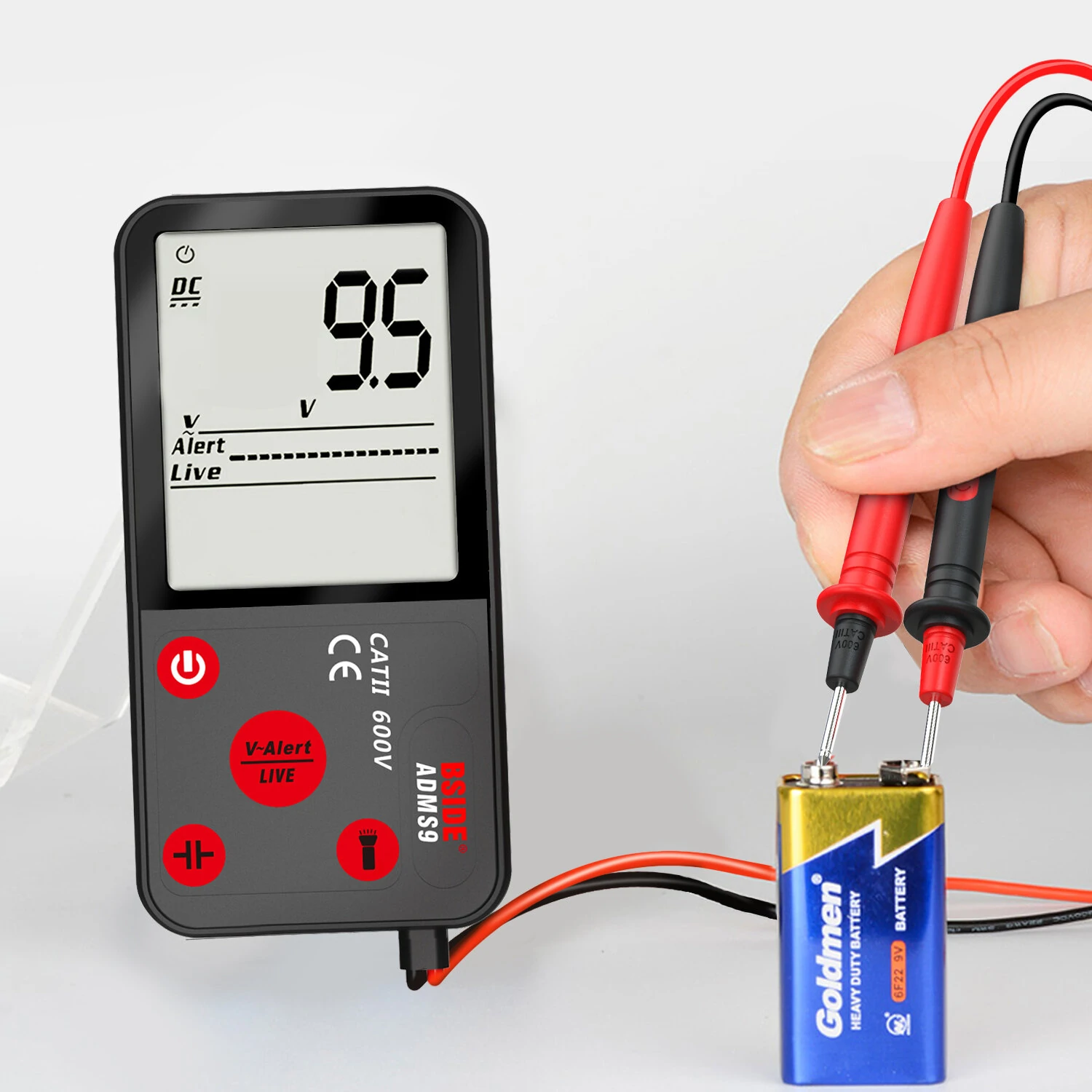 BSIDE ADMS9 Mini Digital Multimeter - Voltage Tester with NCV & Continuity Test - Image 5