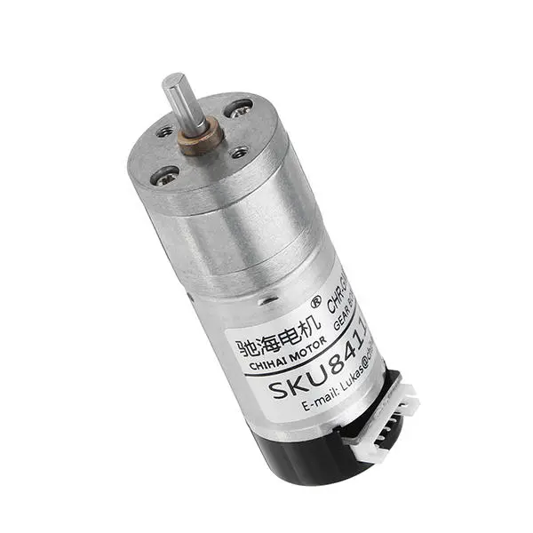 CHIHAI MOTOR DC12V 350RPM Encoder Gear Motor with Protective Cover - Image 4